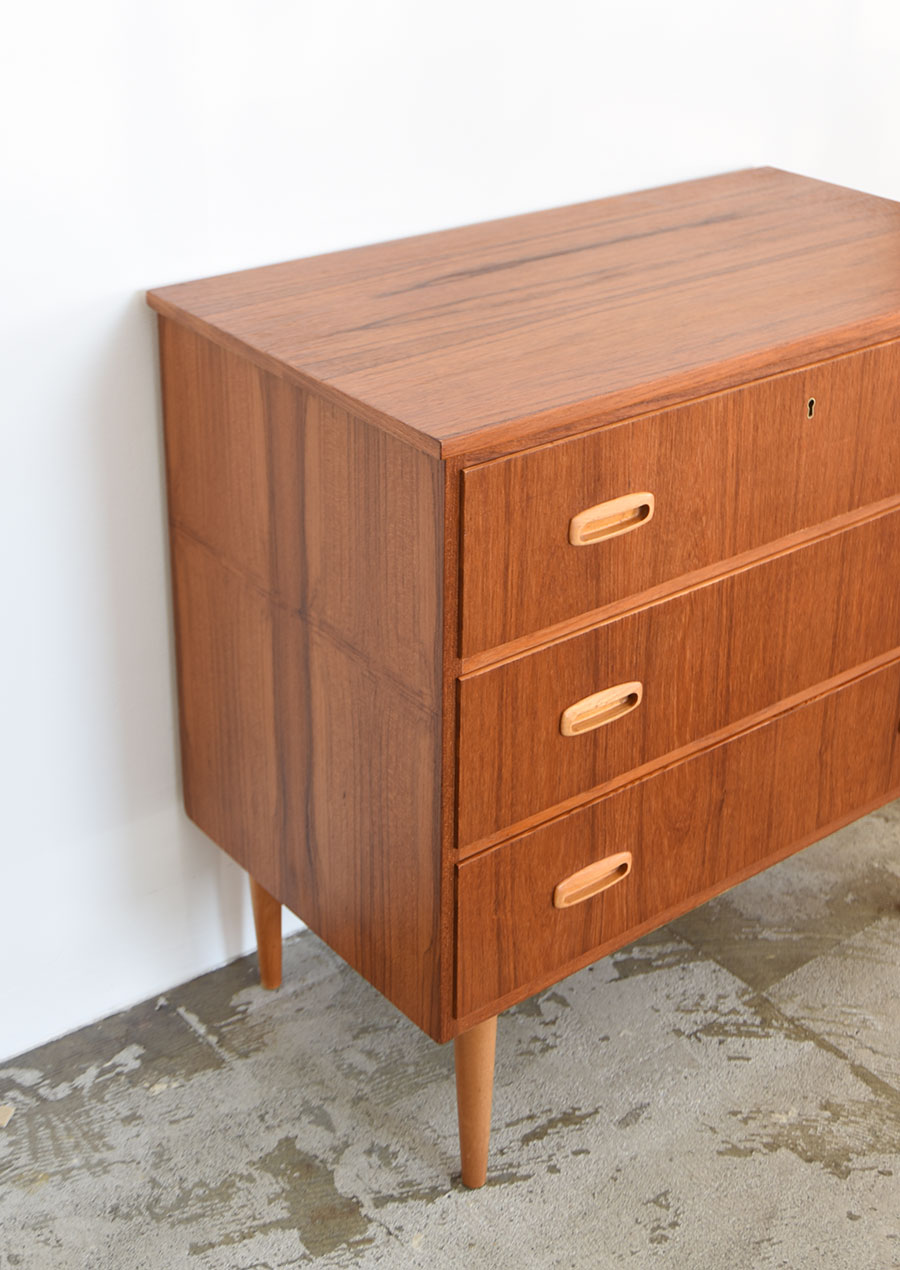 Swedish Small Chest in Teak and Beech チェスト チーク