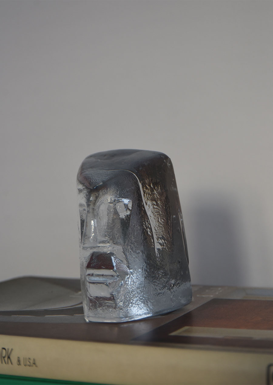 Erik Hoglund Paper Weight Object Face Boda Sweden