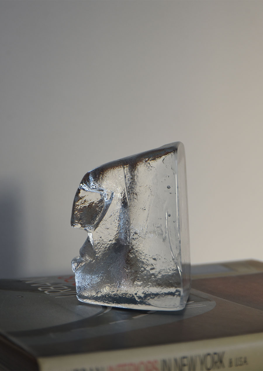 Erik Hoglund Paper Weight Object Face Boda Sweden