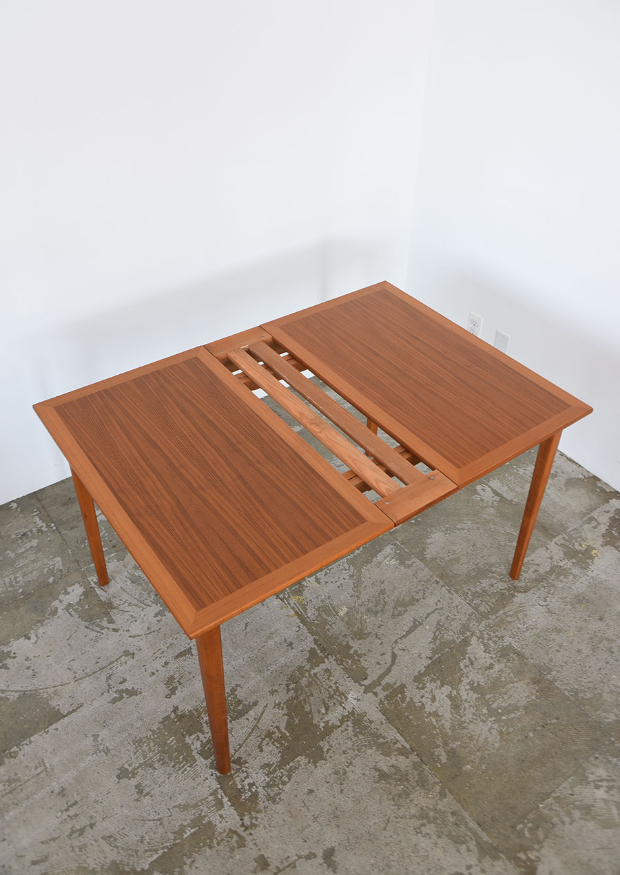 Swedish Dining Table in Teak and Beech 1200 ダイニングテーブル チーク材