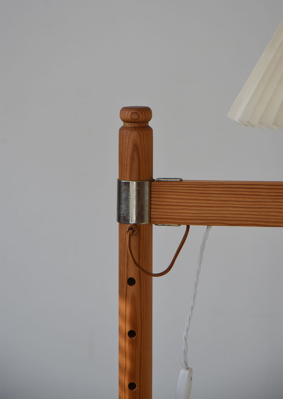 Swedish Floor Lamp in Pine 2 フロアランプ パイン材 70s