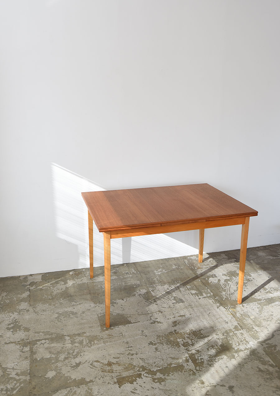 Swedish Dining Table in Teak and Beech 1100