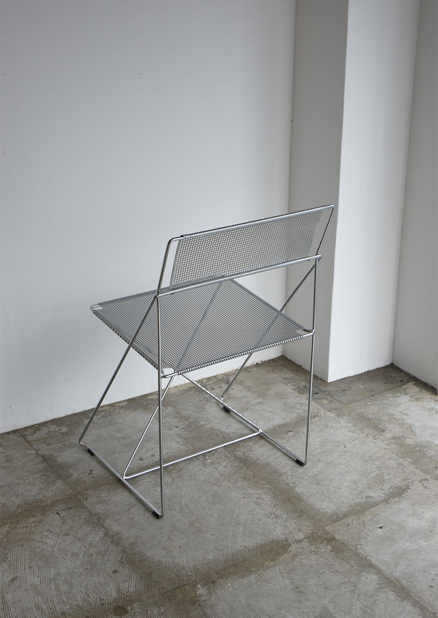 Niels-Jørgen Haugesen “X-line” Chair Silver / Bent Krogh Denmark ニルス ヨルゲン ハウゲセン