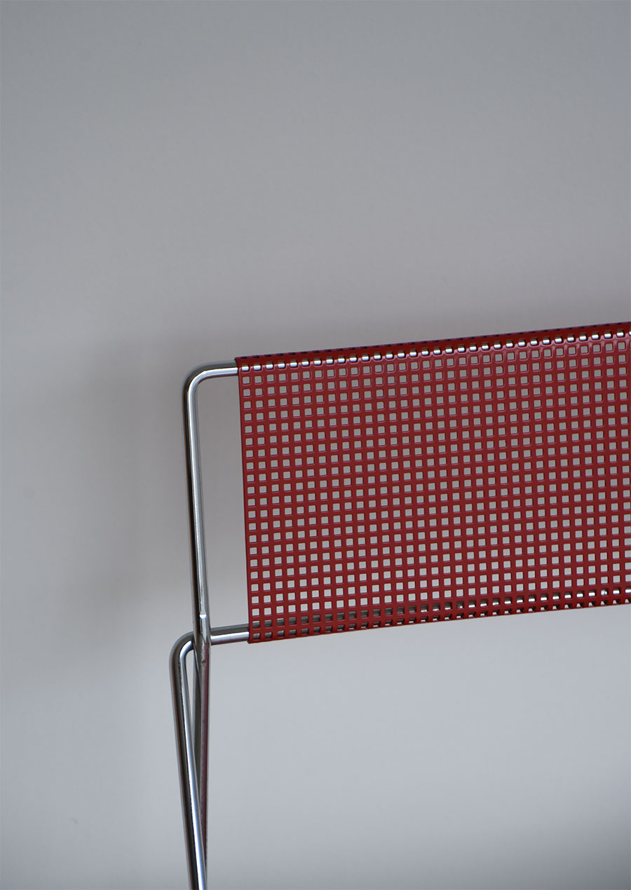Niels-Jørgen Haugesen “X-line” Chair Red / Hybodan Denmark