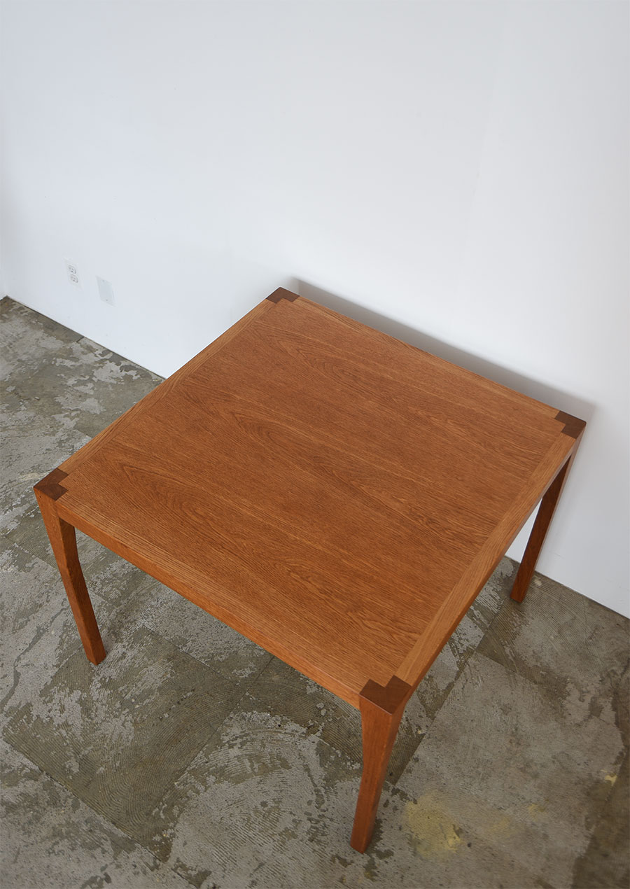 Square Dining Table in Oak 1960s Sweden