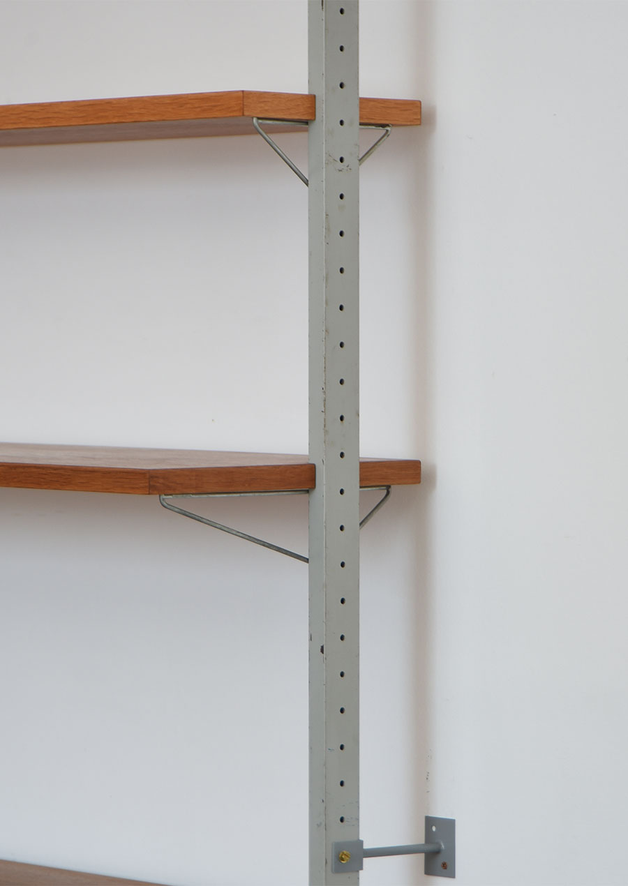 Modular Wall Shelf System by Olof Pira in Oak 1960s Sweden