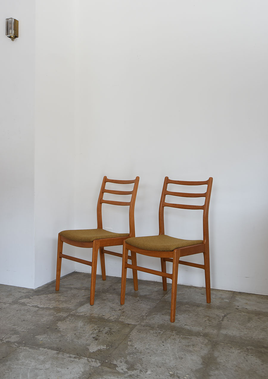 Set of 2 Oak Dining Chair Sweden 1960s