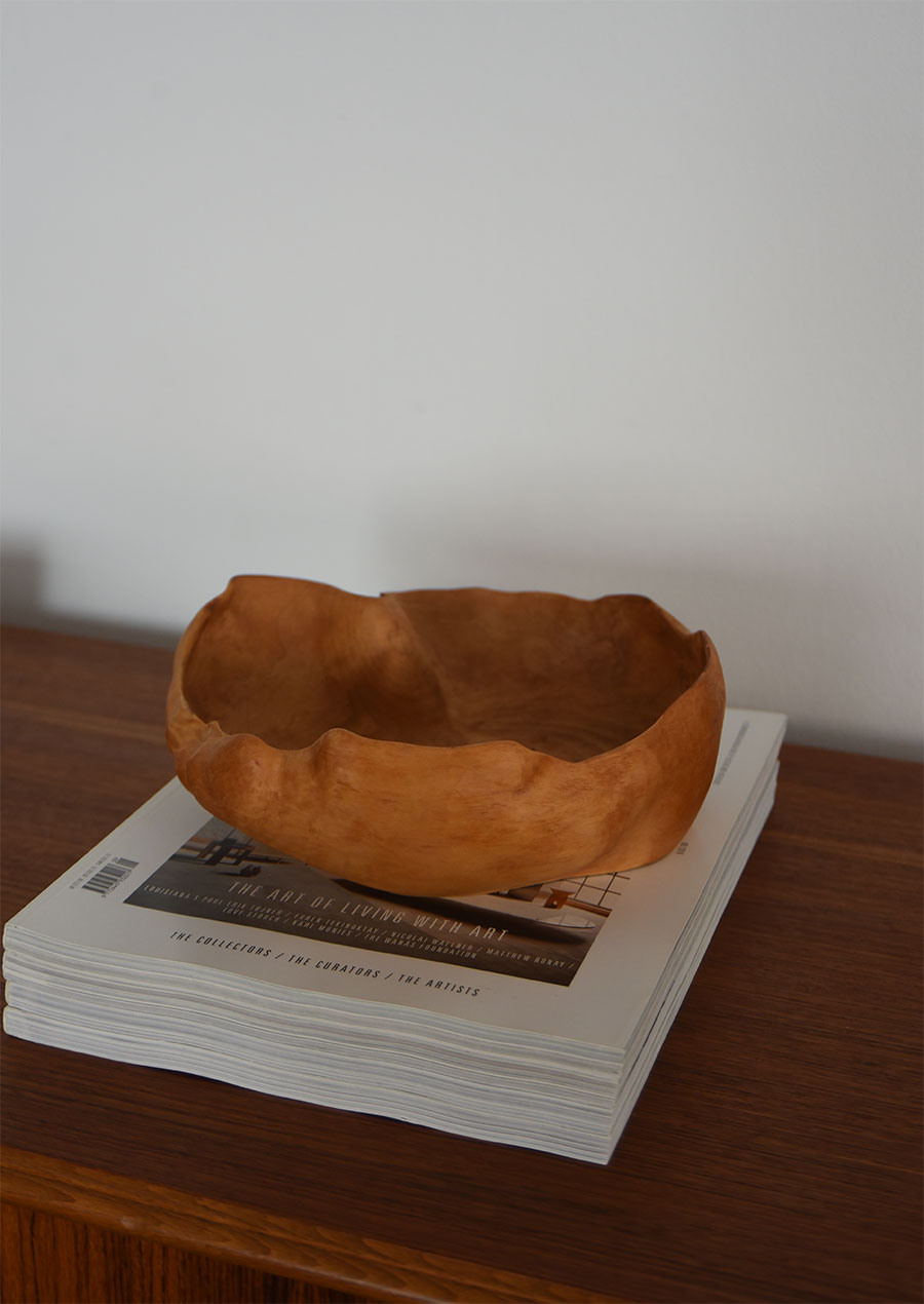 Wooden Bowl with Organic Shape
