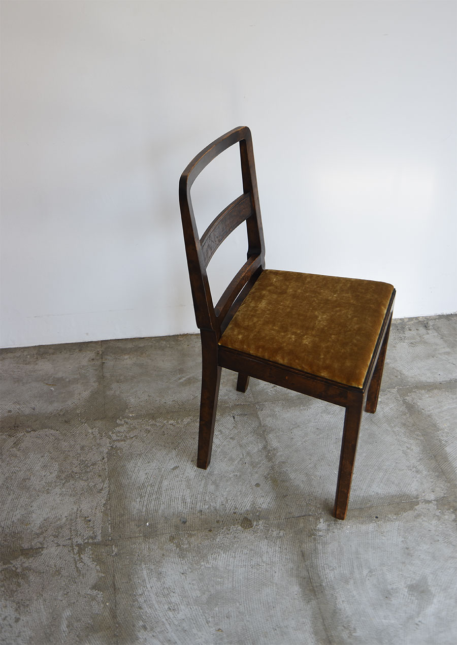 Art Deco Stained Birch Dining Chair 1930s