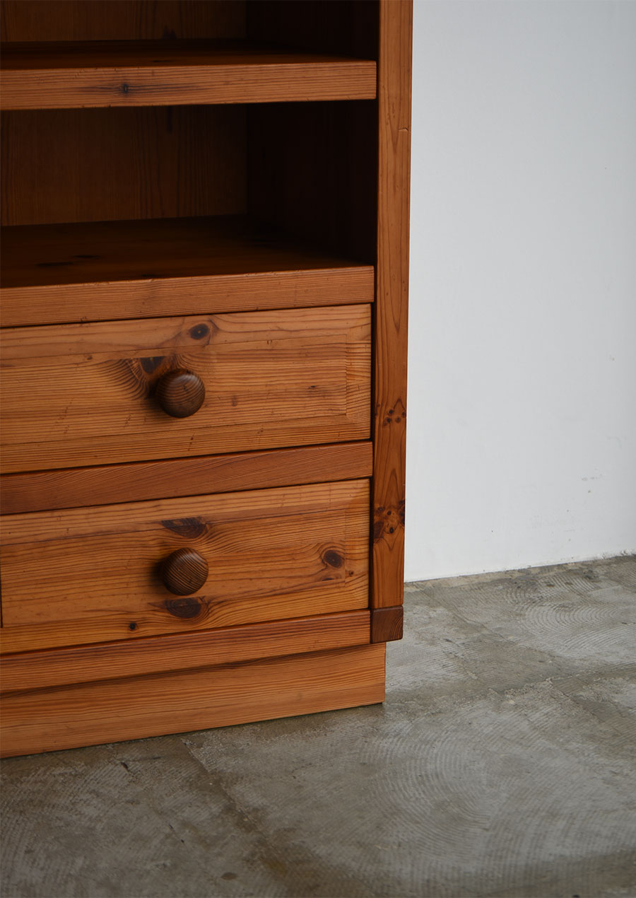 Swedish Cabinet in Solid Pine 1970s