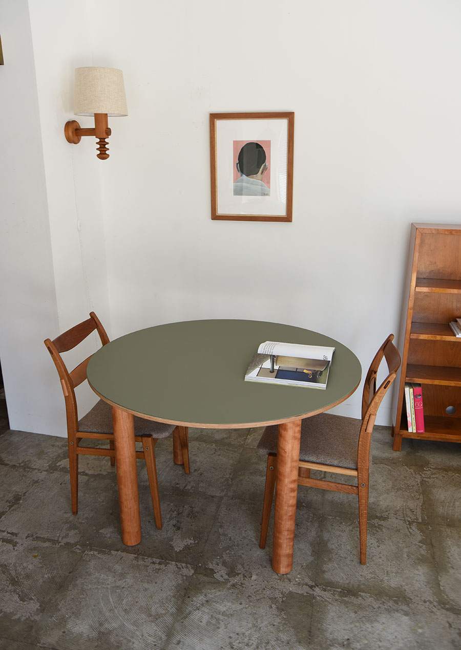 ihållande Linoleum Round Dining Table Bold