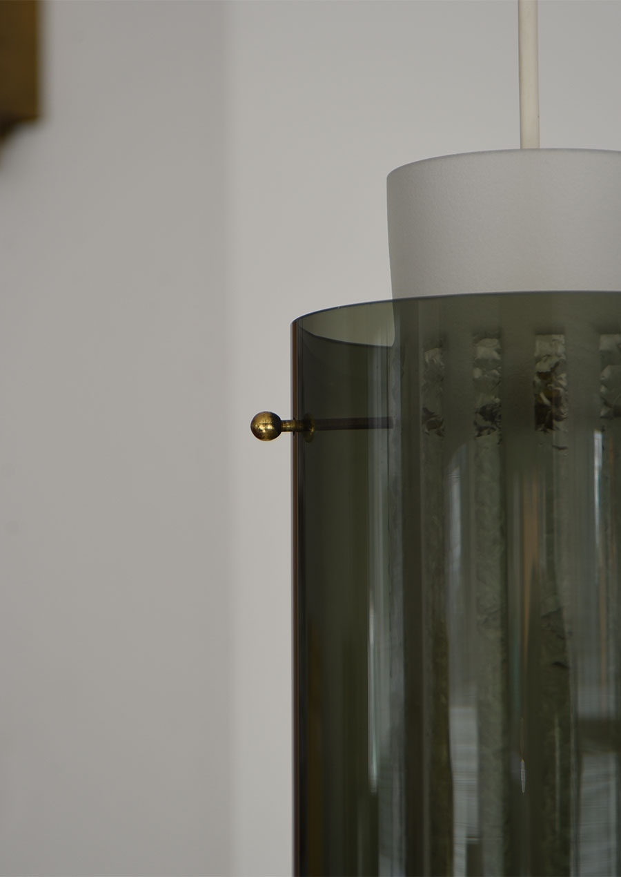 Glass Pendant Lamp 1960s