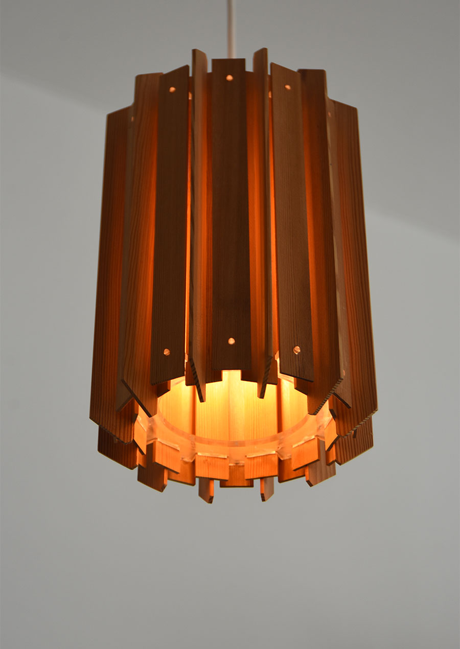 Pine Pendant Lamp / Falkenbergs Belysning 1970s