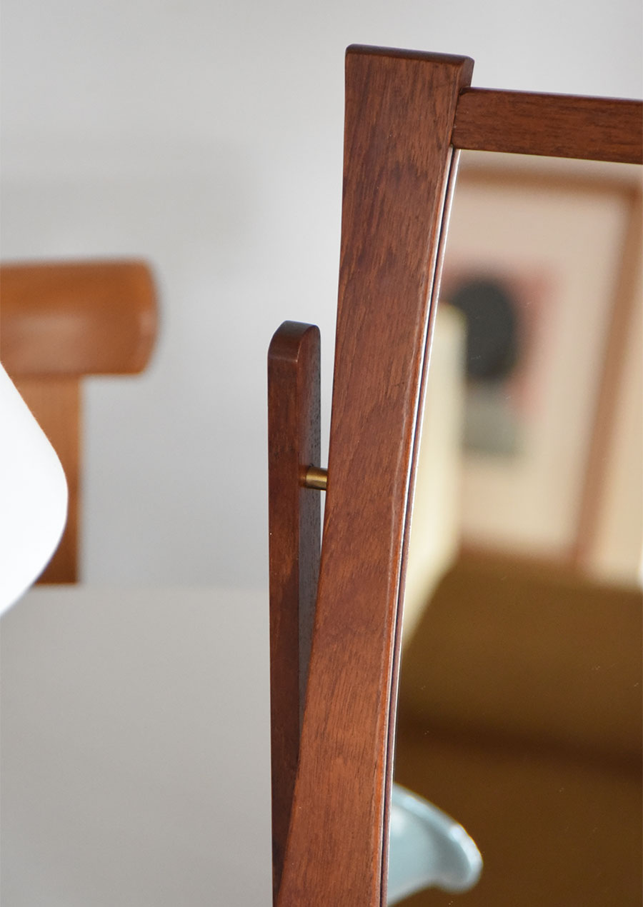 Table Mirror in Teak / AB Glas & Trä 1961