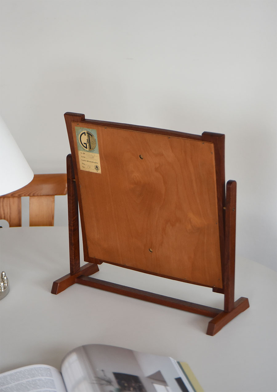 Table Mirror in Teak / AB Glas & Trä 1961