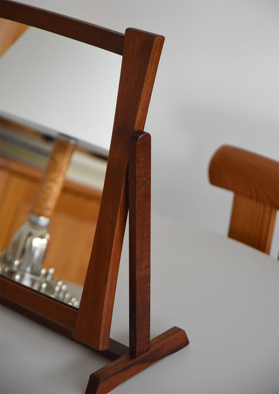 Table Mirror in Teak / AB Glas & Trä 1961