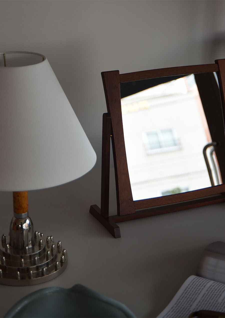 Table Mirror in Teak / AB Glas & Trä 1961