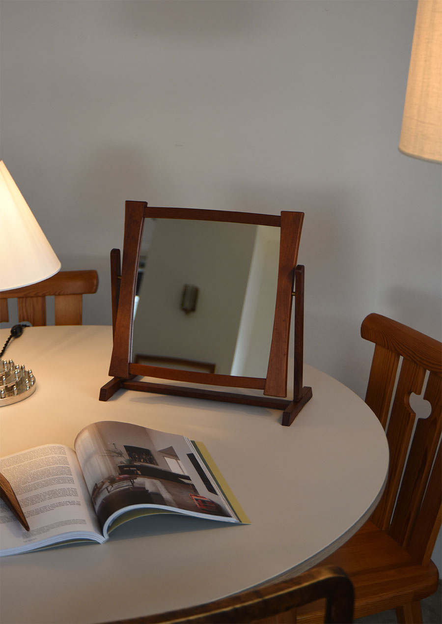 Table Mirror in Teak / AB Glas & Trä 1961