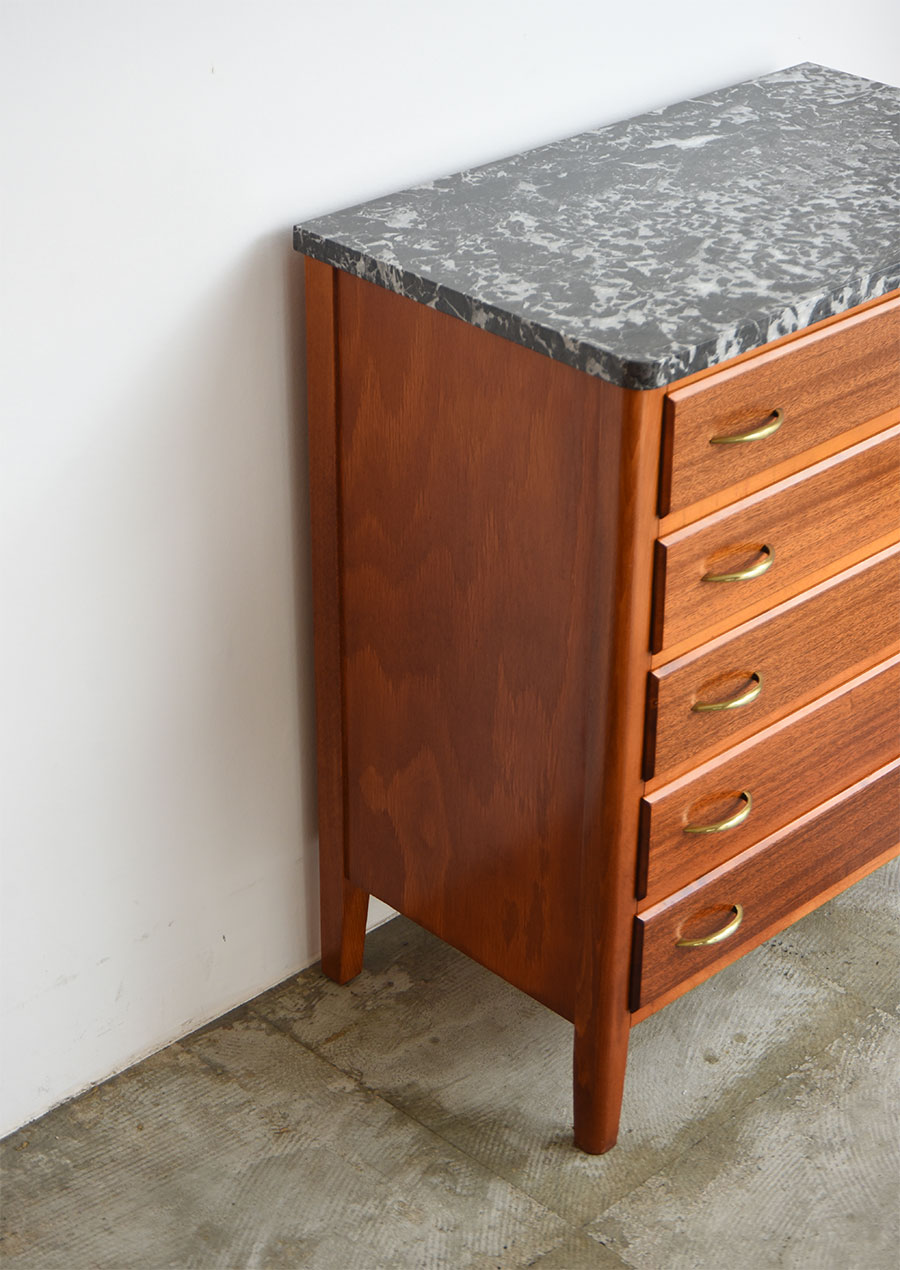 Marble Top Small Chest Sweden 1960s