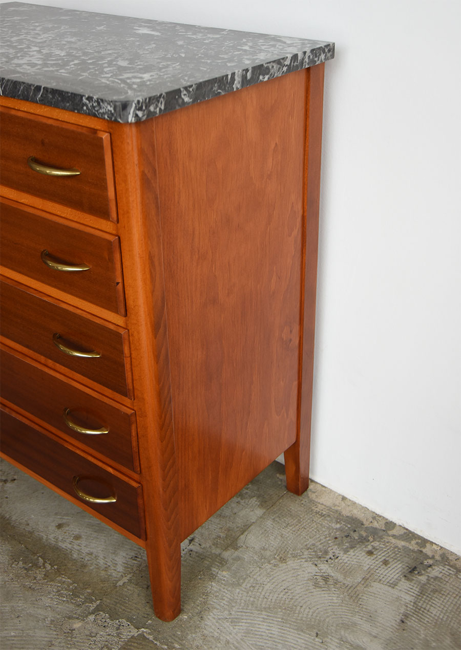 Marble Top Small Chest Sweden 1960s