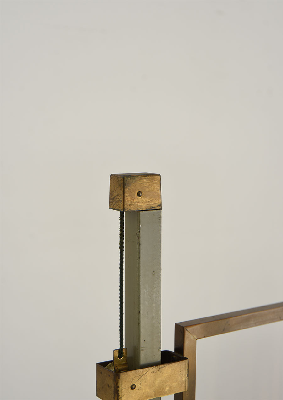 Floor Lamp in brass and Steel 1960s