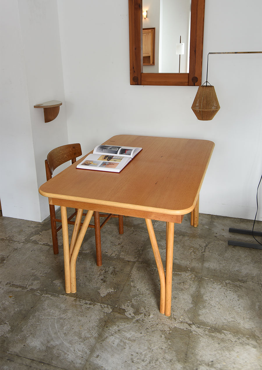 Dining Table in Oak and Rattan / Sika Mobler