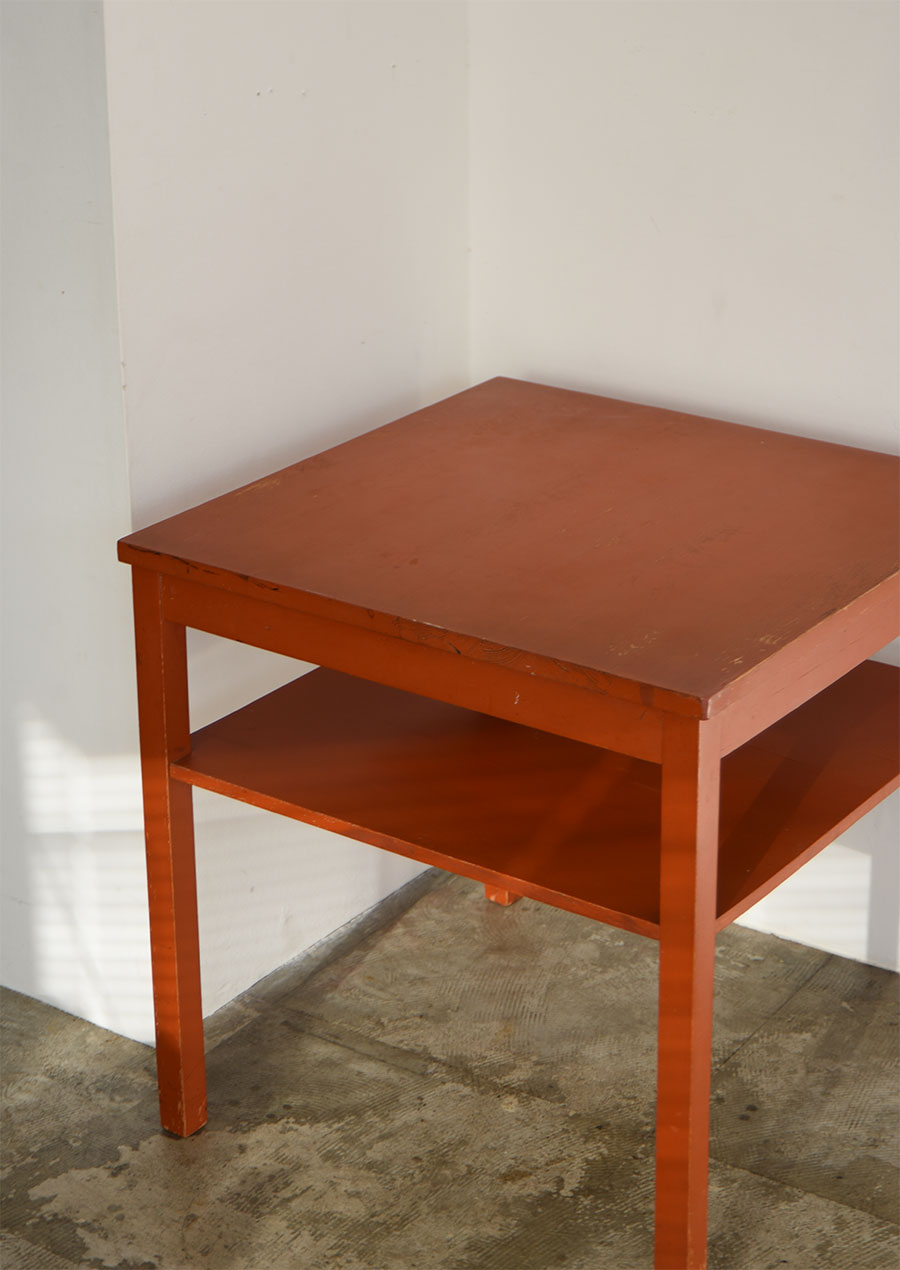 Side Table in Brick Red