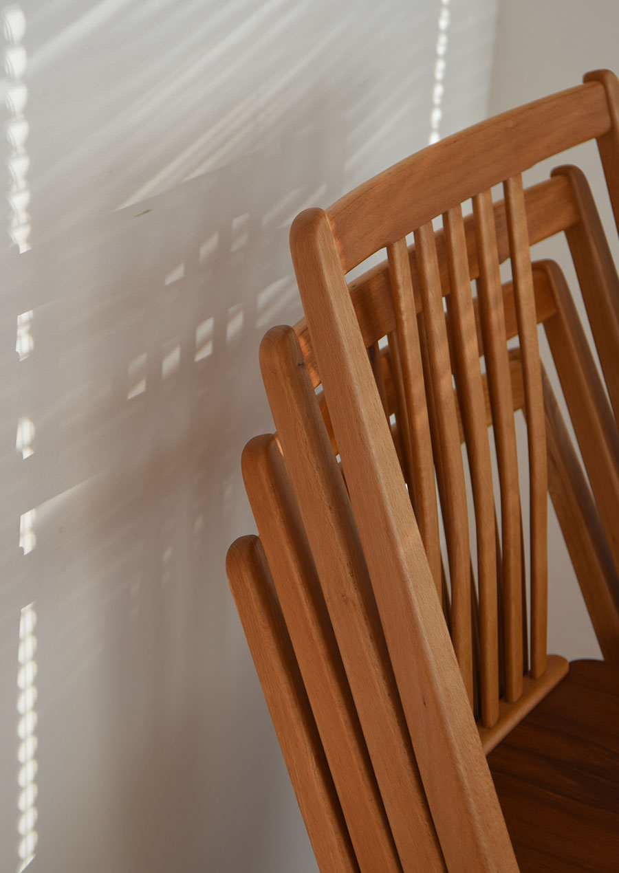 Svante Skogh Stacking Chair in Teak & Beech 1960s