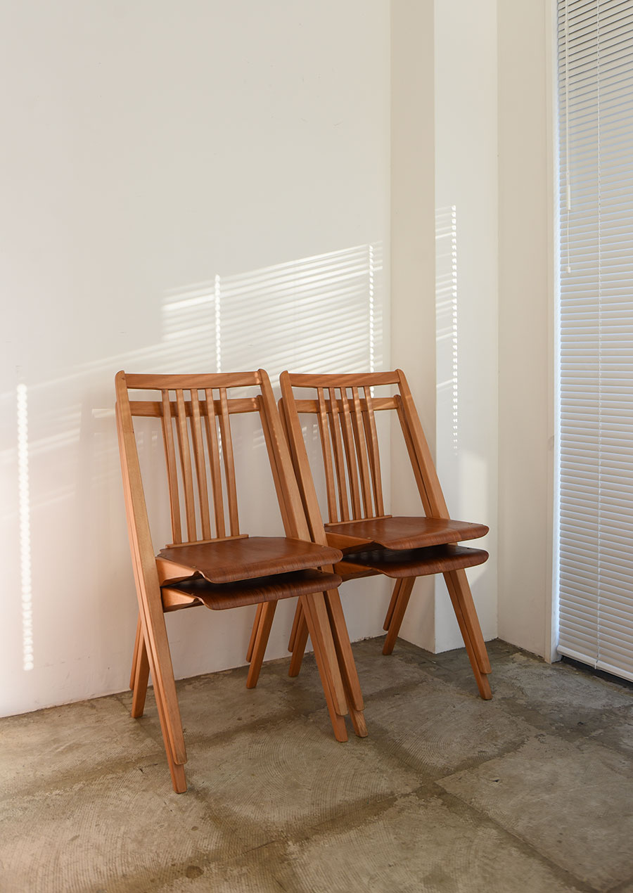 Svante Skogh Stacking Chair in Teak & Beech 1960s