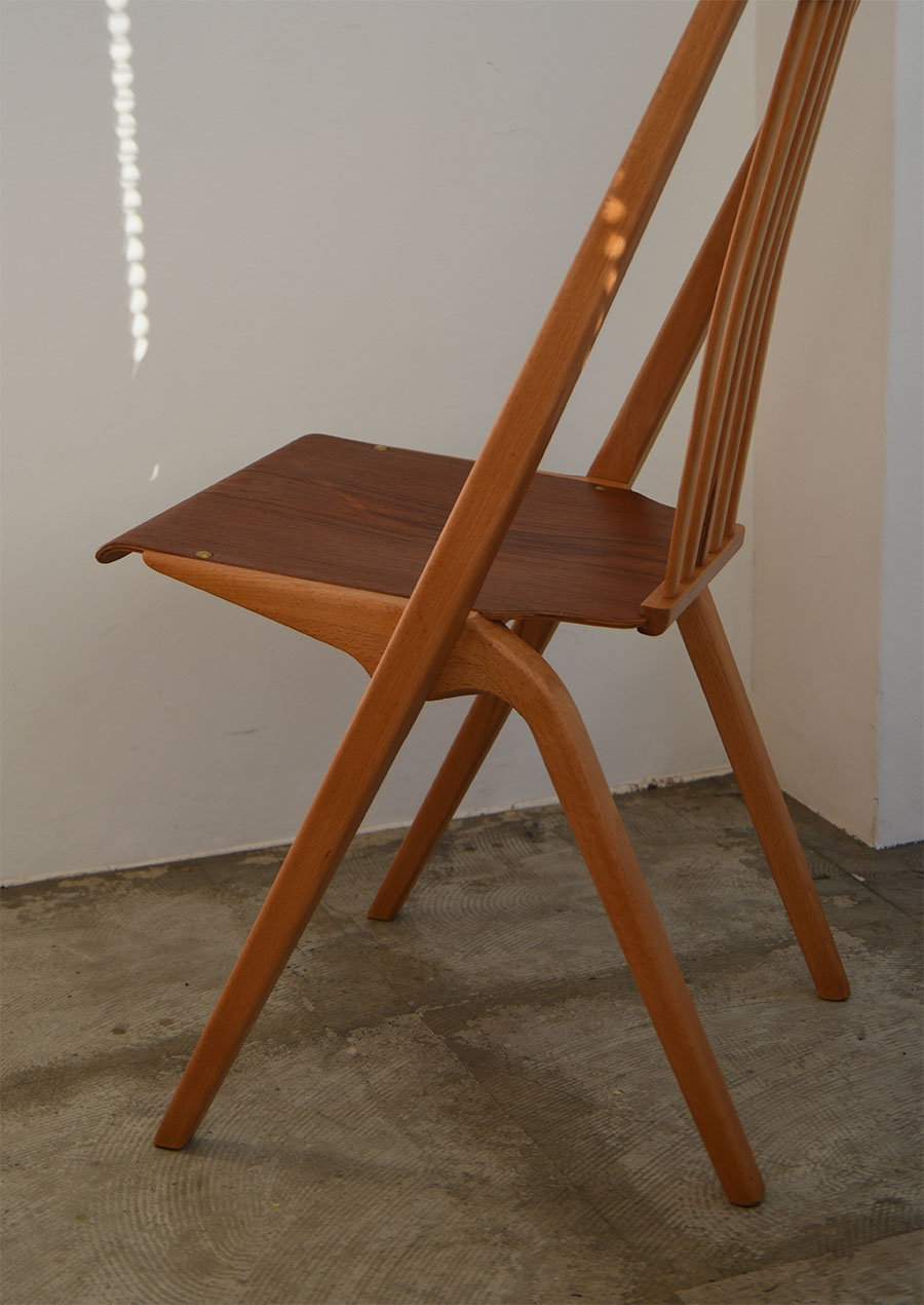 Svante Skogh Stacking Chair in Teak & Beech 1960s