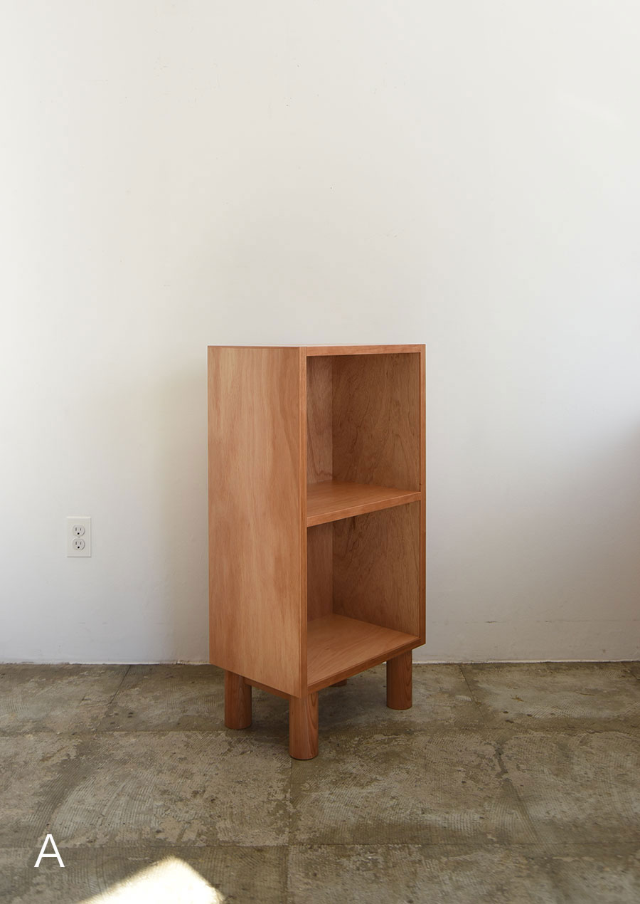 Mini Book Shelf in Lauan and Black Cherry