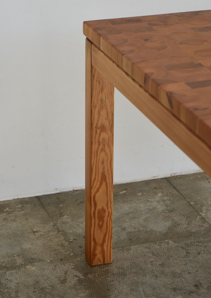 Leif Wikner Dining Table in Solid Pine 1970s