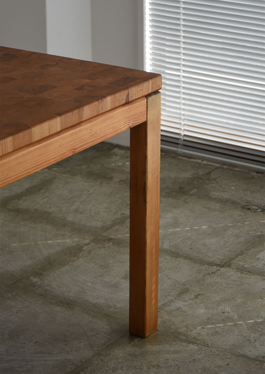 Leif Wikner Dining Table in Solid Pine 1970s