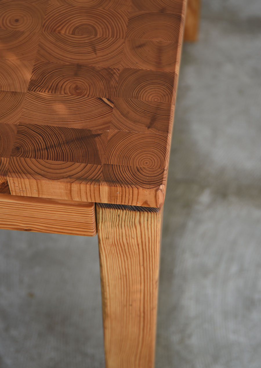Leif Wikner Dining Table in Solid Pine 1970s