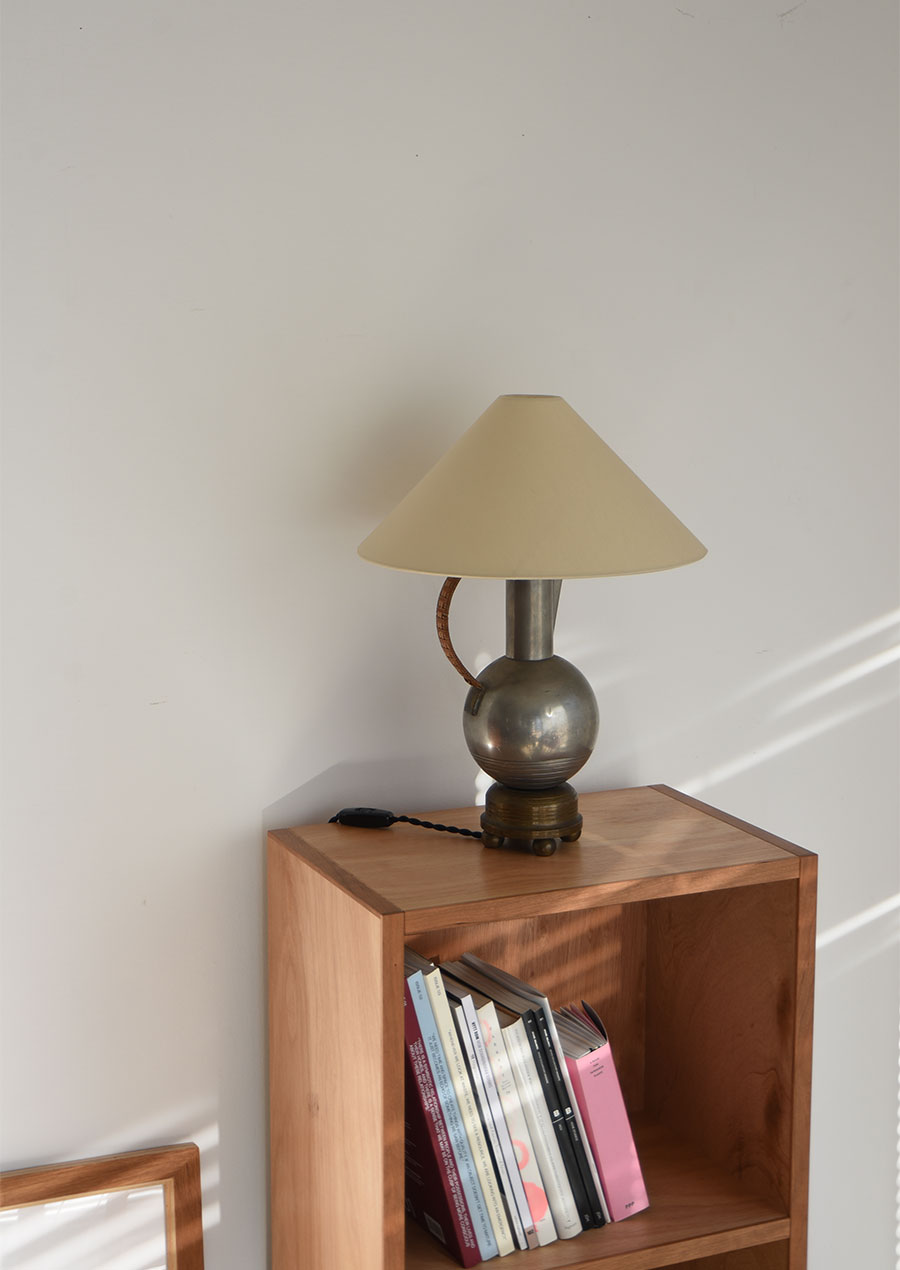 Pewter Jug Table Lamp 1930s