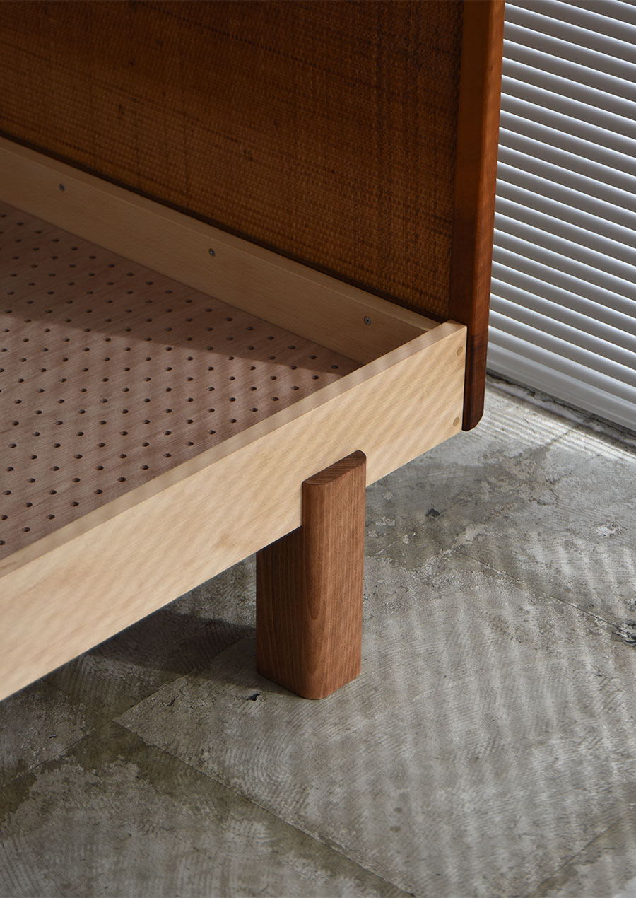 Reconstruction Bed Frame in Beech