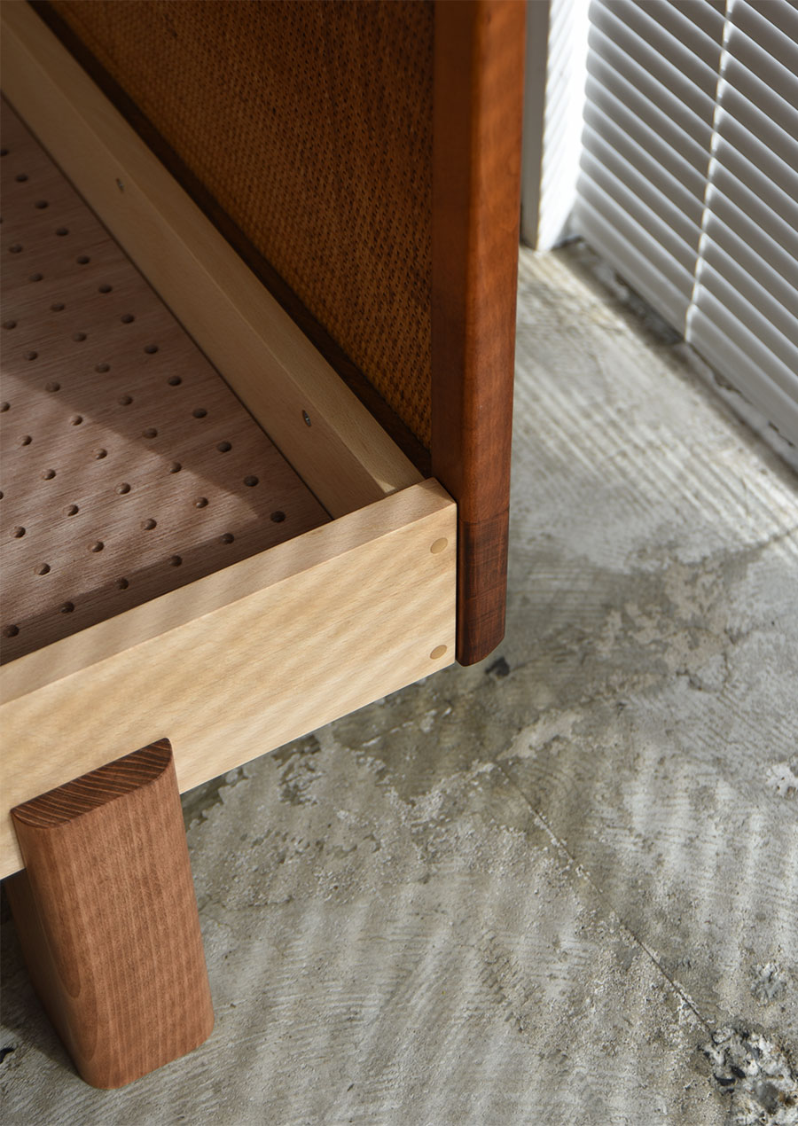 Reconstruction Bed Frame in Beech